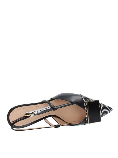 Décolleté Slingback modello 6505 in pelle FRANCESCO SACCO | 6505NERO